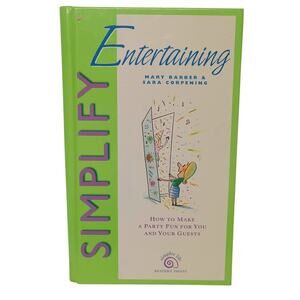 Simplify Entertaining Party Planning Book Spiral Hardcover